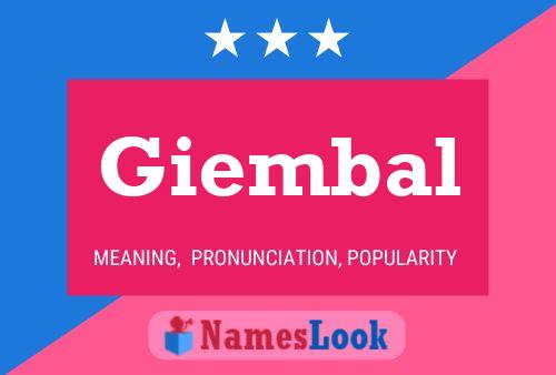 Giembal Name Poster