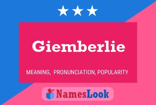 Giemberlie Name Poster