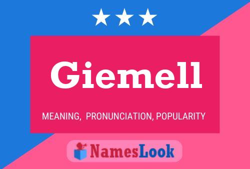 Giemell Name Poster