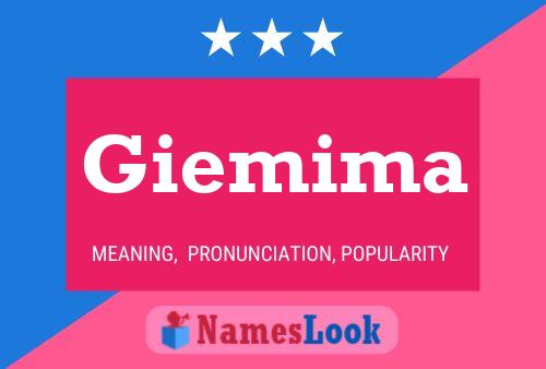 Giemima Name Poster