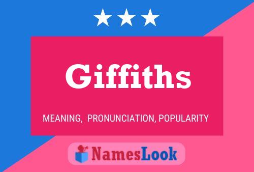 Giffiths Name Poster