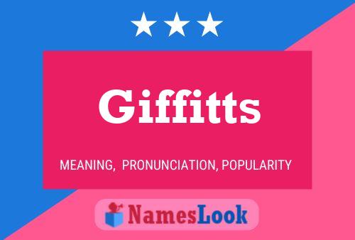 Giffitts Name Poster