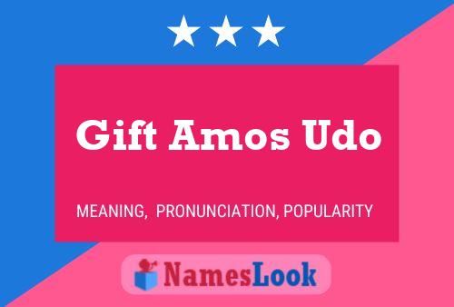 Gift Amos Udo Name Poster