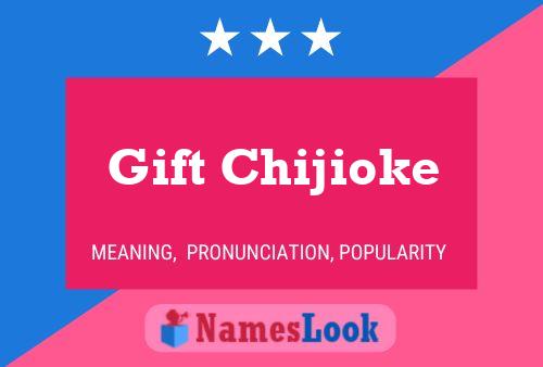 Gift Chijioke Name Poster