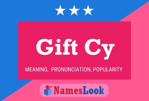 Gift Cy Name Poster