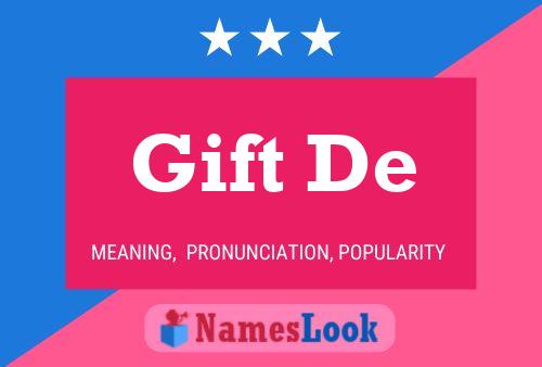 Gift De Name Poster