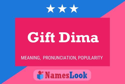 Gift Dima Name Poster