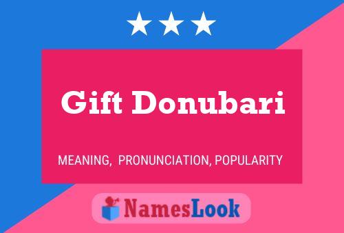 Gift Donubari Name Poster