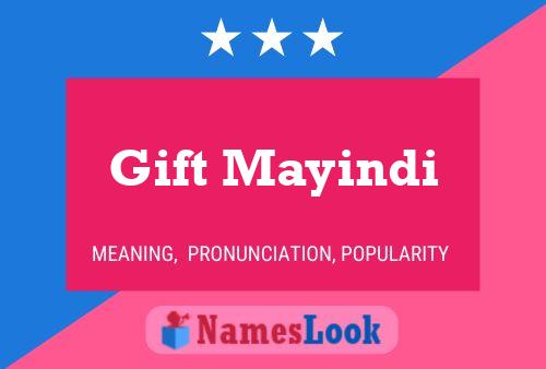 Gift Mayindi Name Poster