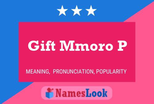 Gift Mmoro P Name Poster