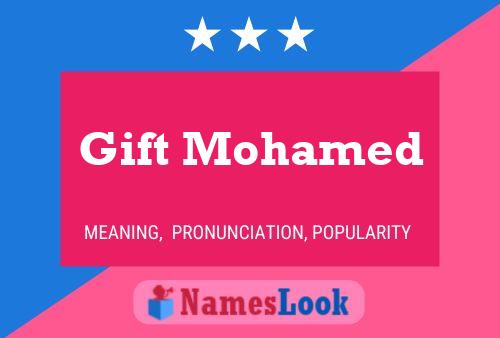 Gift Mohamed Name Poster