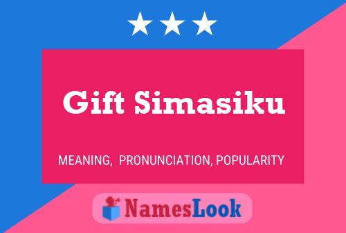 Gift Simasiku Name Poster