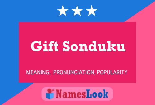 Gift Sonduku Name Poster