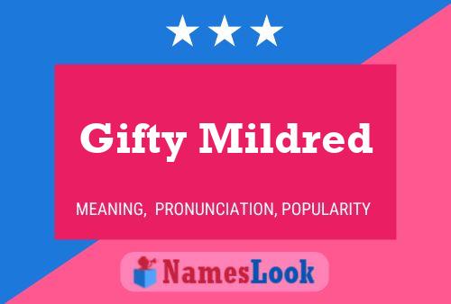 Gifty Mildred Name Poster