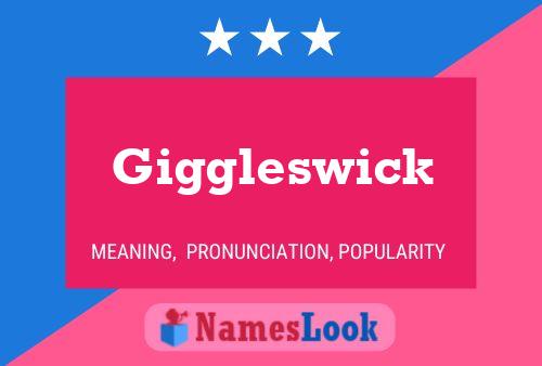 Giggleswick Name Poster