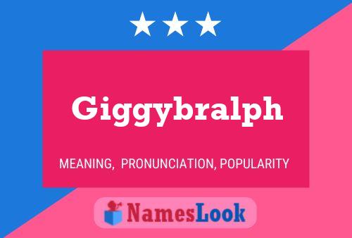 Giggybralph Name Poster