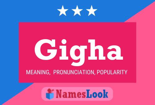 Gigha Name Poster