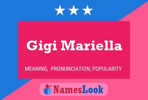 Gigi Mariella Name Poster