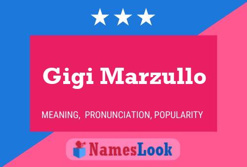 Gigi Marzullo Name Poster