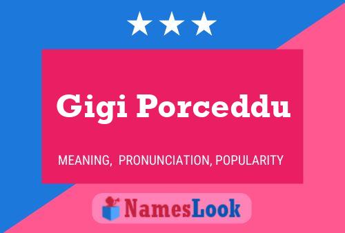 Gigi Porceddu Name Poster