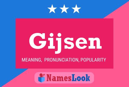 Gijsen Name Poster