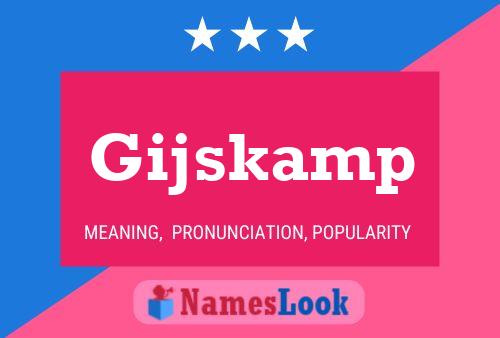 Gijskamp Name Poster