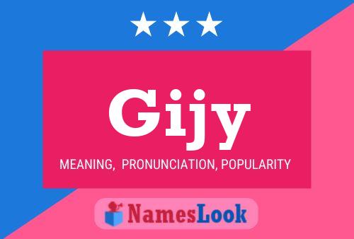 Gijy Name Poster