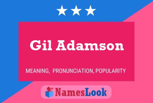 Gil Adamson Name Poster