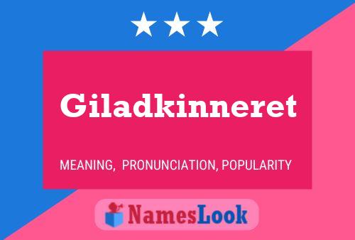 Giladkinneret Name Poster