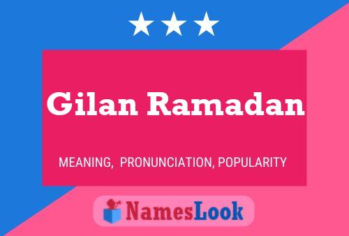 Gilan Ramadan Name Poster