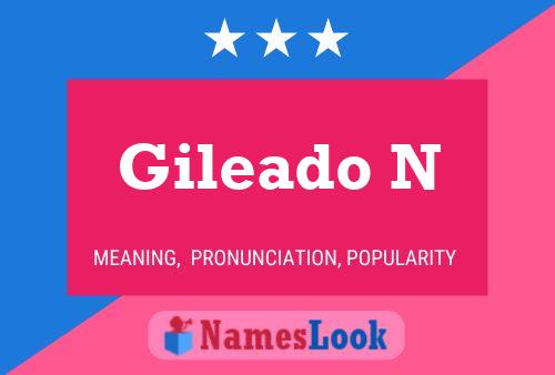 Gileado N Name Poster