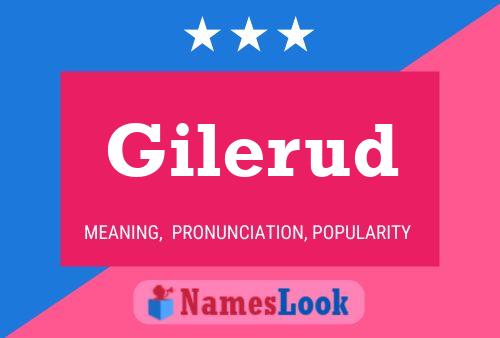 Gilerud Name Poster