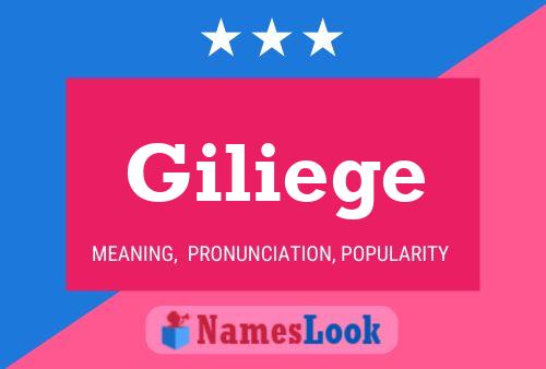 Giliege Name Poster