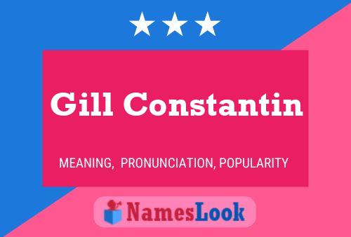 Gill Constantin Name Poster