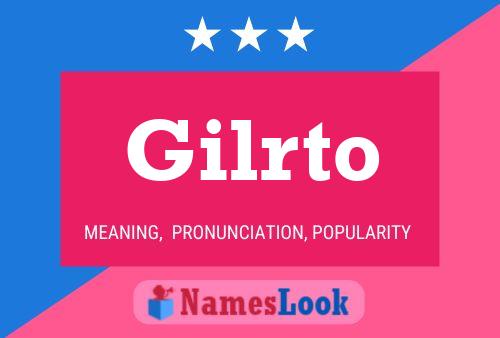 Gilrto Name Poster