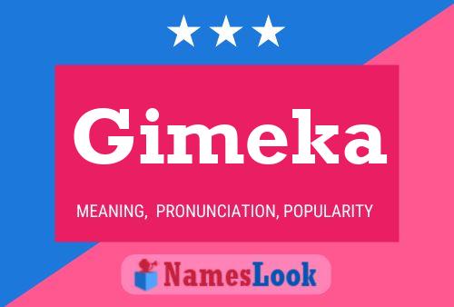 Gimeka Name Poster