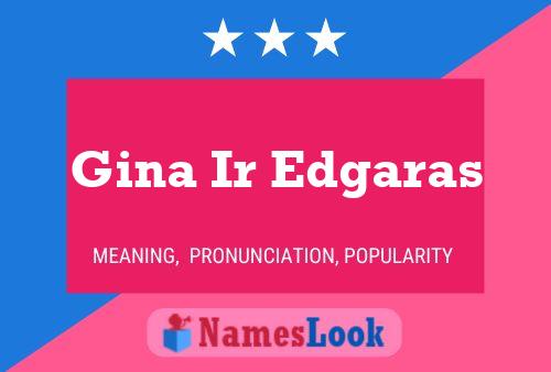 Gina Ir Edgaras Name Poster