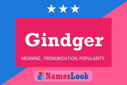 Gindger Name Poster