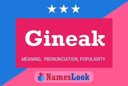 Gineak Name Poster