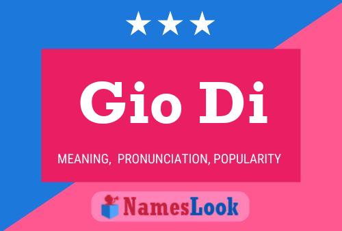 Gio Di Name Poster