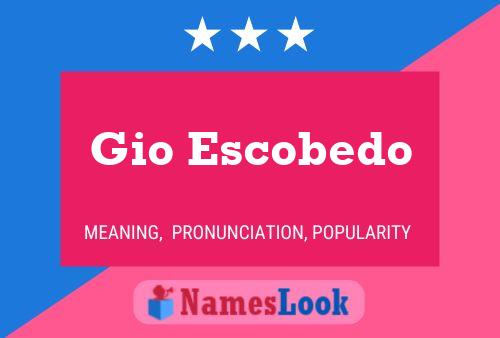 Gio Escobedo Name Poster