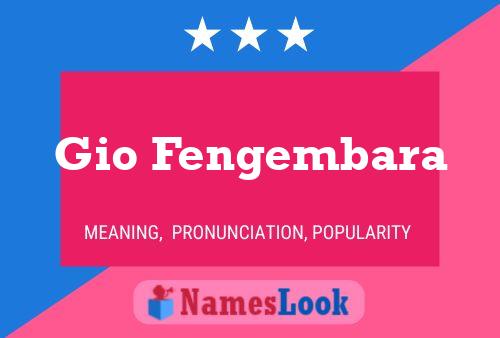 Gio Fengembara Name Poster