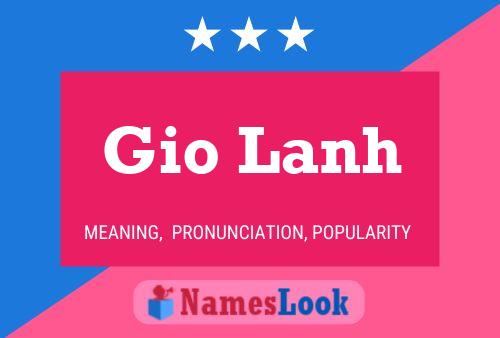 Gio Lanh Name Poster