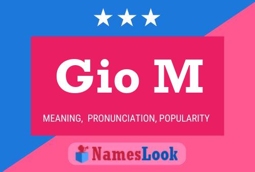 Gio M Name Poster