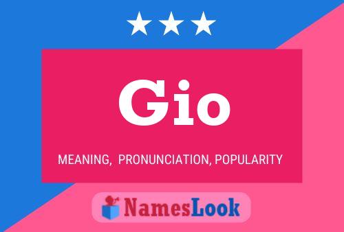 Gio Name Poster