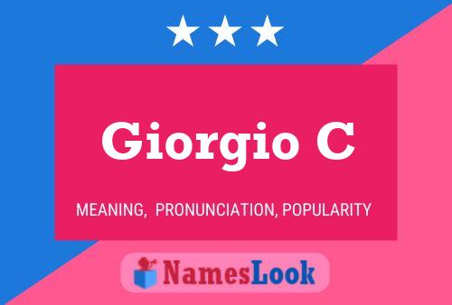 Giorgio C Name Poster