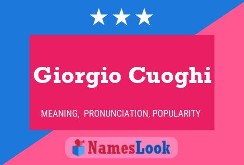 Giorgio Cuoghi Name Poster