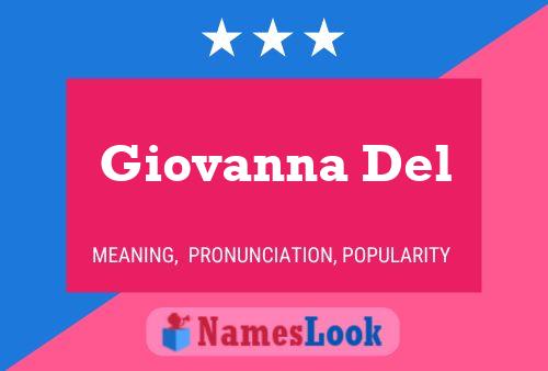 Giovanna Del Name Poster