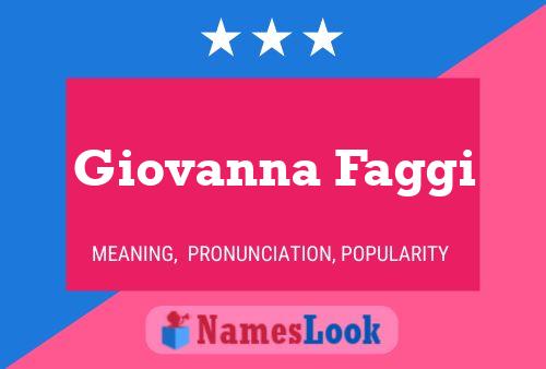 Giovanna Faggi Name Poster