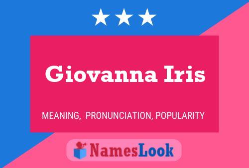 Giovanna Iris Name Poster